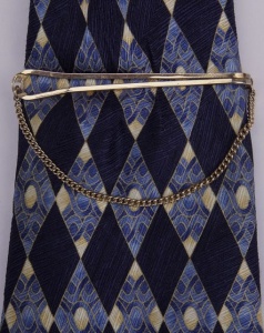 Stratton Pale Gold Tone Tie Clip circa 1930s